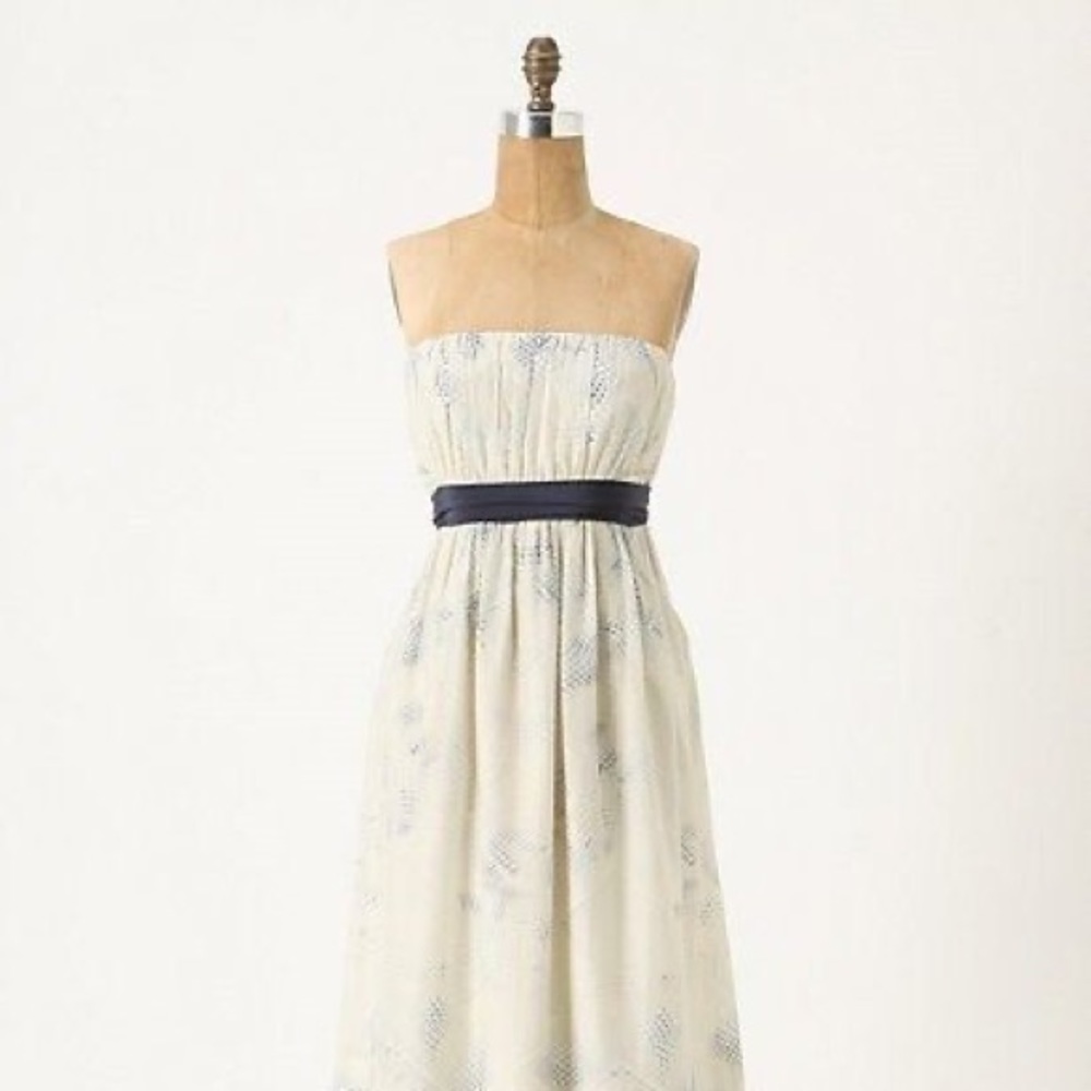 Anthropologie Fanning Triangles Dress NWT 10 - Picture 7 of 7